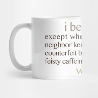 I before E - writing English Mug